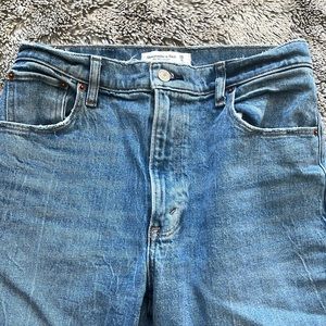 Abercrombie curve love ultra high rise straight jeans